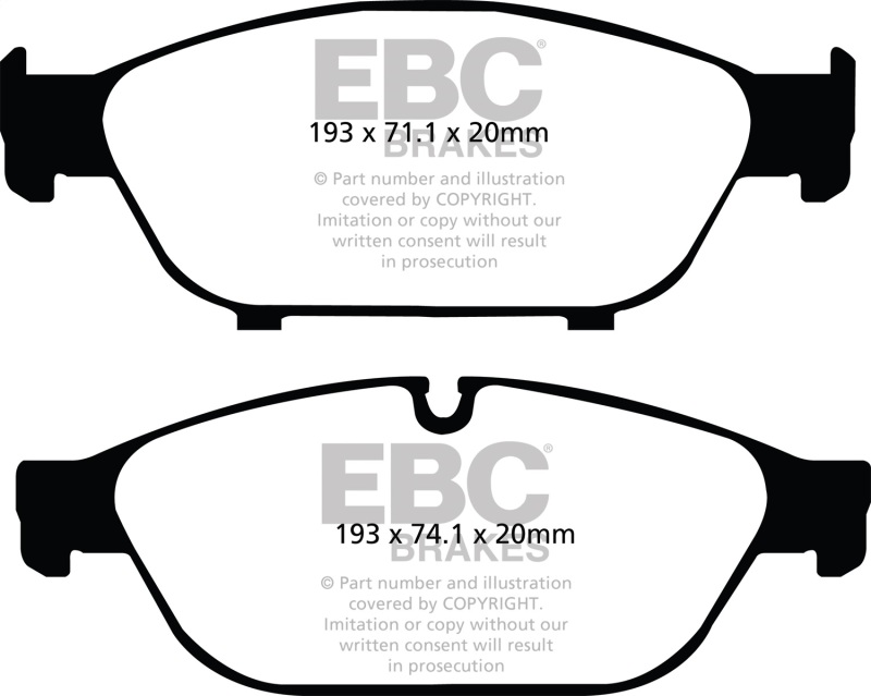 EBC S12 Brake Pad and Rotor Kit (1x ebcRK1845, 1x ebcDP32086C) thumbnail 5
