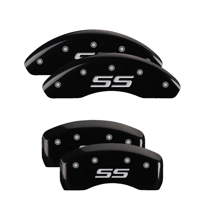 MGP Front set 2 Caliper Covers Engraved Front MGP Yellow finish black ch thumbnail 6