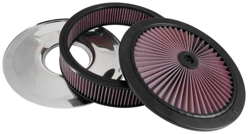 K&N X-Stream Top Assembly 14in OD 5.125in Neck Flange 4.62in H w/Vent thumbnail 4
