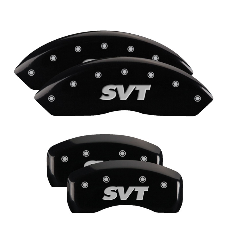 MGP 4 Caliper Covers Engraved Front & Rear MGP Black finish silver ch thumbnail 2