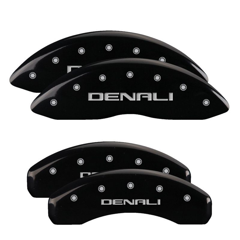 MGP 4 Caliper Covers Engraved Front & Rear MGP Black finish silver ch thumbnail 5