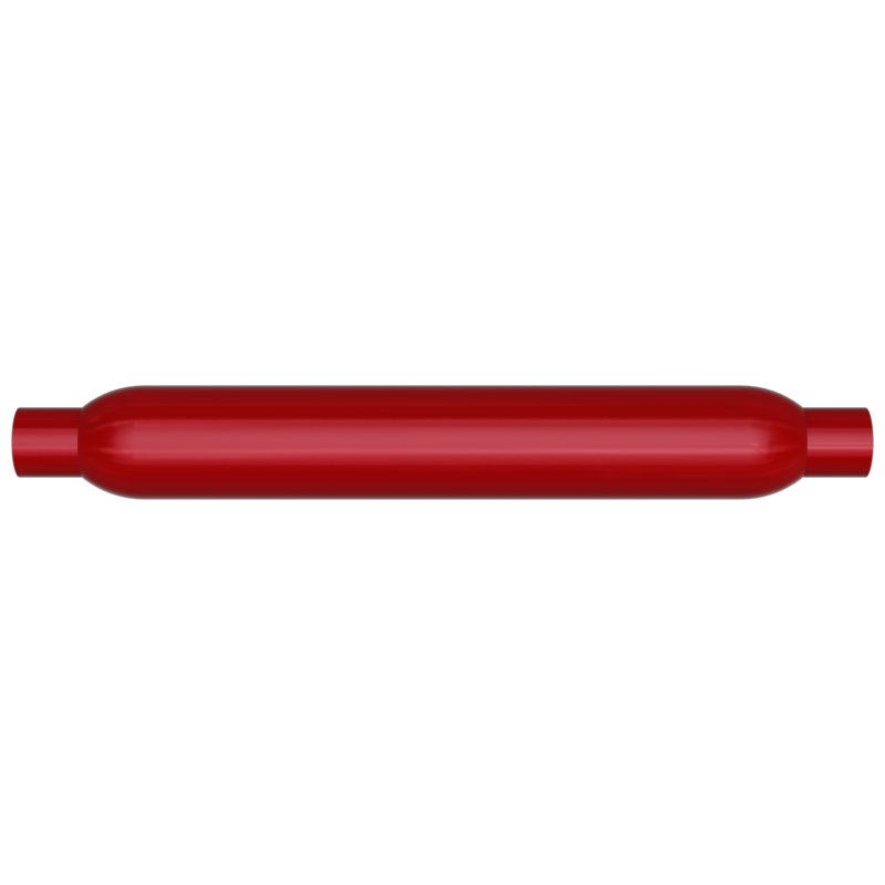 MagnaFlow Muffler Red Pack Series Glasspack 4in Rd 26in Body Length 2.5in/2.5in Inlet/Outlet thumbnail 3