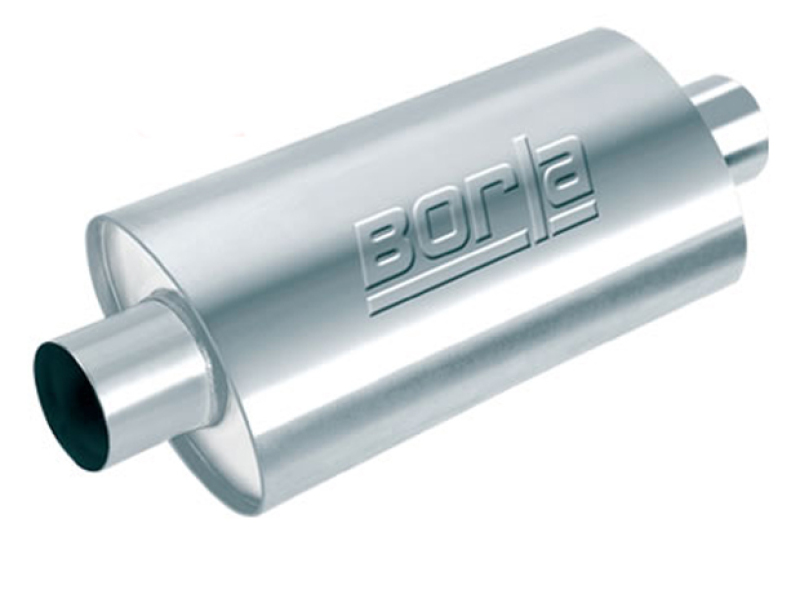Borla XR-1 Multi-Core 3in Ctr-Ctr Oval 16in x 4.25in x 7.88in Rotary Engine Equipped Racing Muffler thumbnail 2