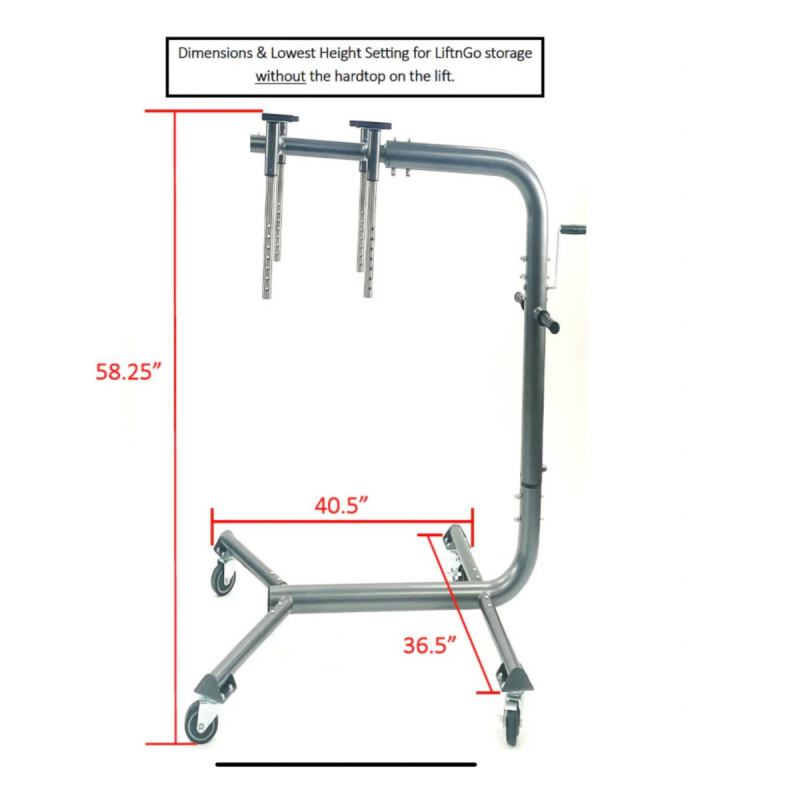 Bestop LIFTnGO - Jeep Wrangler & Ford Bronco 4-Door Hardtop Removal Tool and Storage Device thumbnail 2