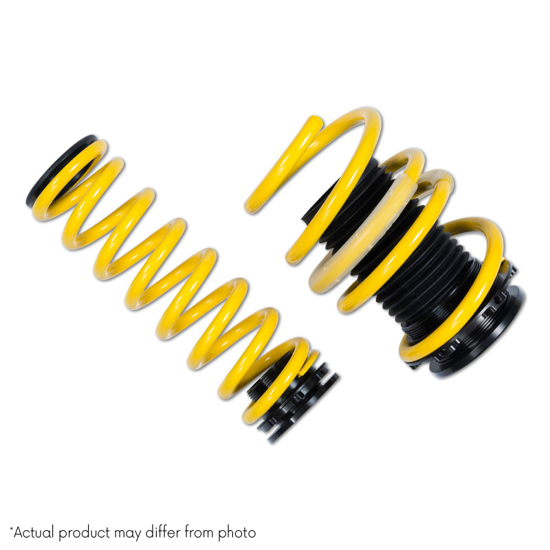 ST Suspensions Adjustable Lowering Springs 273200CC Springs, Height, Front and Rear, Yellow Powdercoated, Use with Factory Dampers, BMW, Kit thumbnail 3
