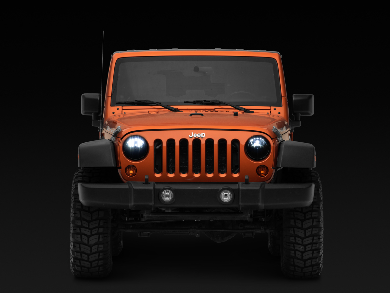 Raxiom 97-18 Jeep Wrangler TJ/JK Axial Series LED Headlights- Black Housing (Clear Lens) thumbnail 4