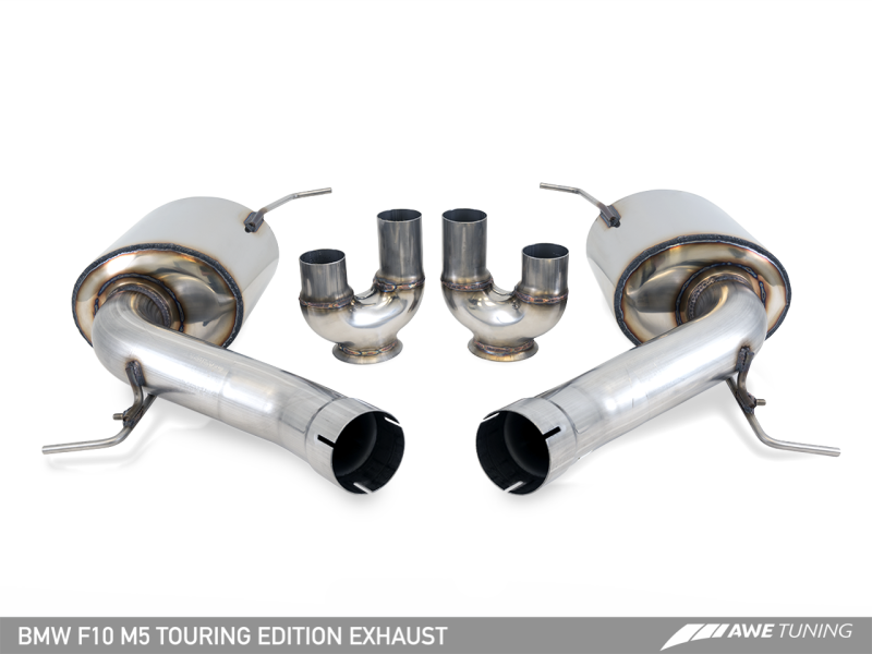 AWE Tuning BMW F10 M5 Touring Edition Axle-Back Exhaust Diamond Black Tips thumbnail 5
