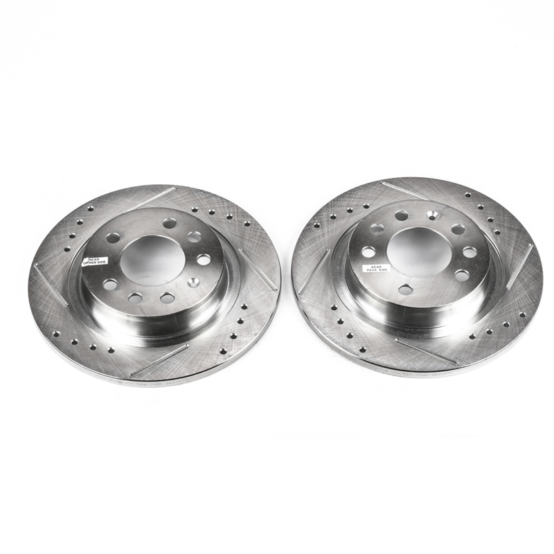Power Stop 06-09 Pontiac Solstice Rear Evolution Drilled & Slotted Rotors - Pair thumbnail 2