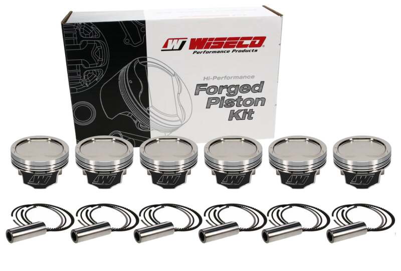 Piston Set, Nissan, VQ37, 86.50 mm Bore, Sport Compact, Set of 6