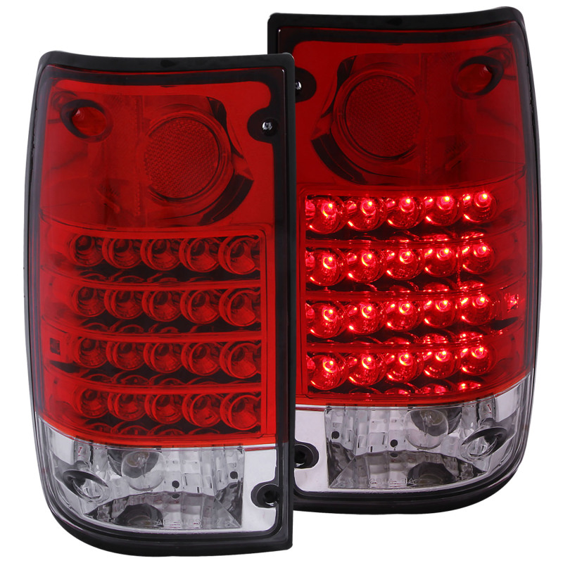 ANZO 1989-1995 Toyota Pickup LED Taillights Red/Clear thumbnail 4