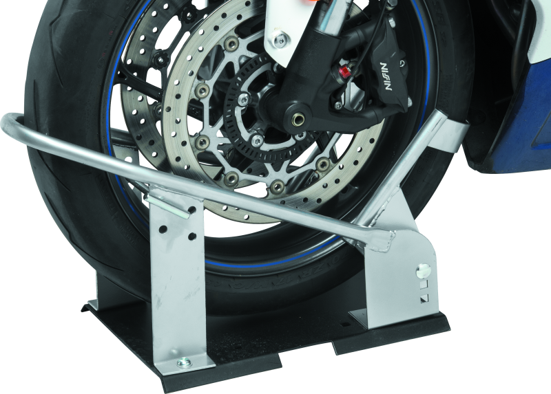 BikeMaster Wheel Chocks 152453 Motorcycle Chock, Heavy Duty Version, Up to 6.5 in. Width, Steel, Each thumbnail 9