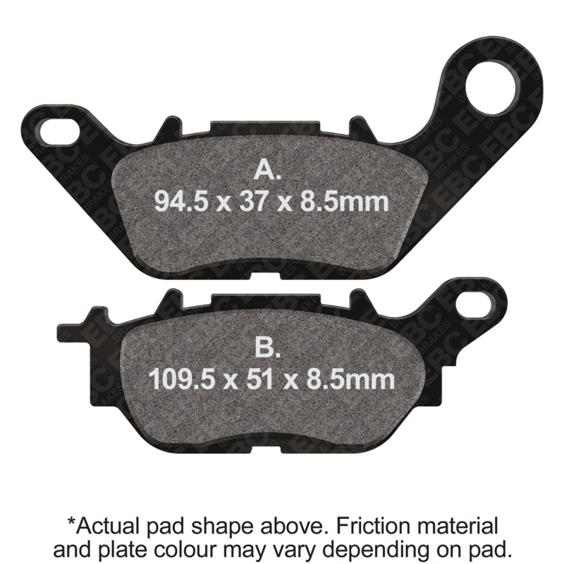 EBC 11-13 Yamaha YBR 125 ESG 43B1/3/5/6/8 Front Left FA-SFA-X Brake Pads