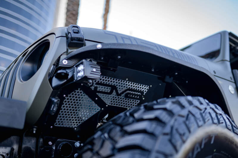 DV8 Offroad 2018+ Jeep Wrangler JL Front Inner Fenders - Black thumbnail 9