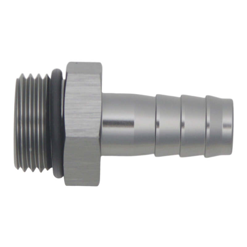 DeatschWerks 10AN ORB Male to 1/2in Male Triple Barb Fitting (Incl O-Ring) - Anodized DW Titanium thumbnail 2