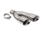Corsa 2022-2024 Toyota Tundra 4WD 4in Single Side Dual Outlet Tip Kit - Polished thumbnail 3
