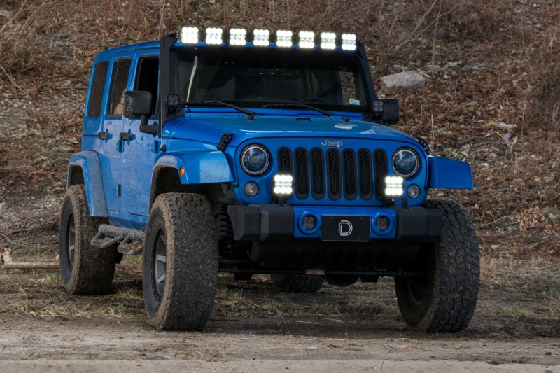 Diode Dynamics Jeep JK SS5 Pro CrossLink Windshield - White Combo Lightbar Kit thumbnail 7