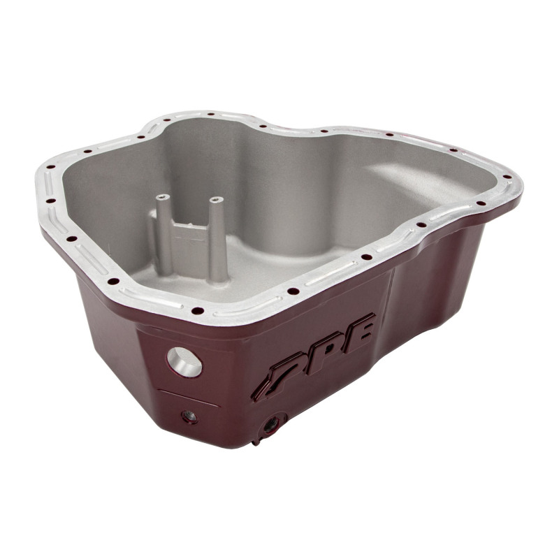 Wehrli 11-16 GM Duramax WCFab X PPE High Capacity Aluminum Oil Pan - Fine Texture Black thumbnail 3