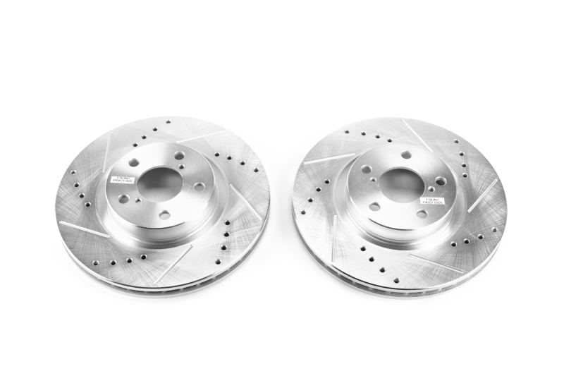 Power Stop 17-19 Subaru Impreza Front Evolution Drilled & Slotted Rotors - Pair thumbnail 2