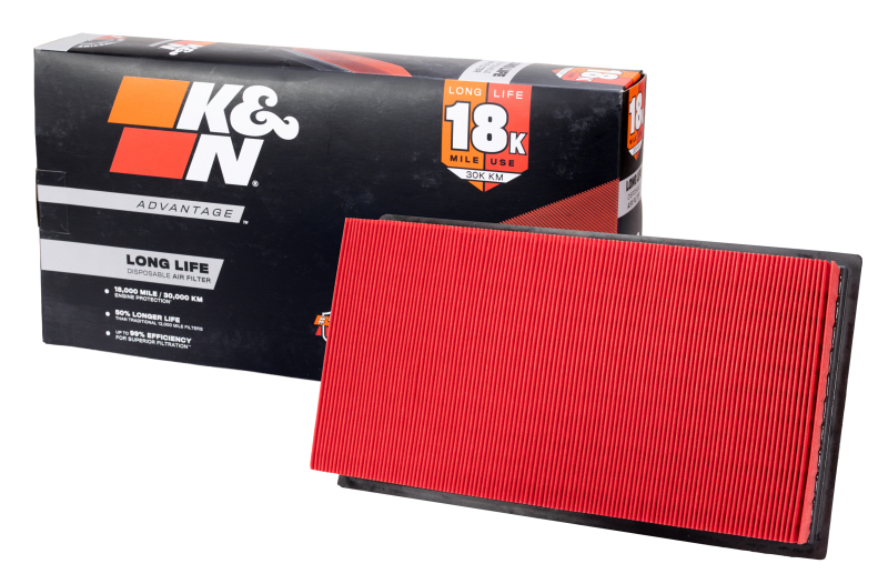 K&N Advantage Air Filter 18K Miles Ford F Series P/U 7.3L-V8 Td 99-03 thumbnail 3