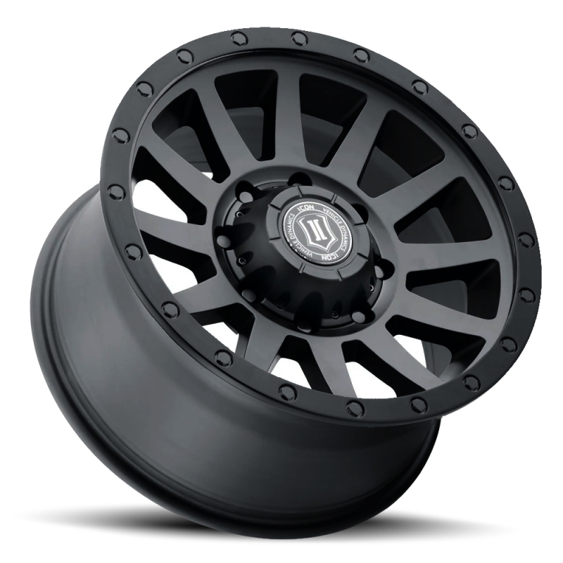 ICON Alloys Wheels 2018908152DB WHEEL COMPRESSION HD DBL BLK - 18 X 9 / 8 X 170 / 6 MM / 5.25" BS thumbnail 3