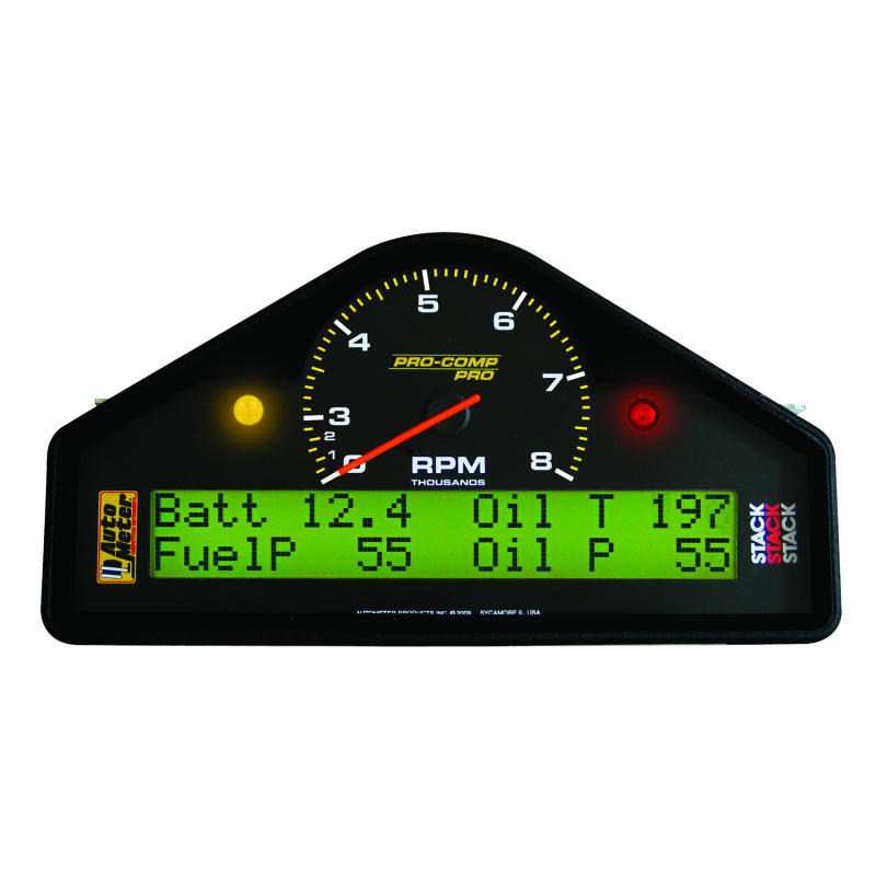 Autometer Pro-Comp Race Dash RPM/Speed/Oil Press & Temp/WaterTemp/Fuel Pressure/Battery Volt Gauge thumbnail 3