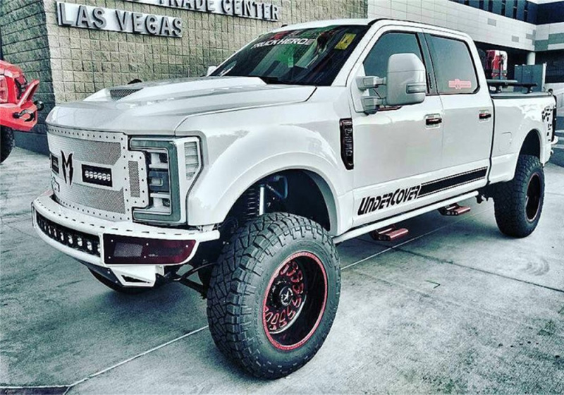 N-Fab M-RDS Front Bumper 2017 Ford F250/F350 Super Duty - Tex. Black w/Silver Skid Plate thumbnail 3