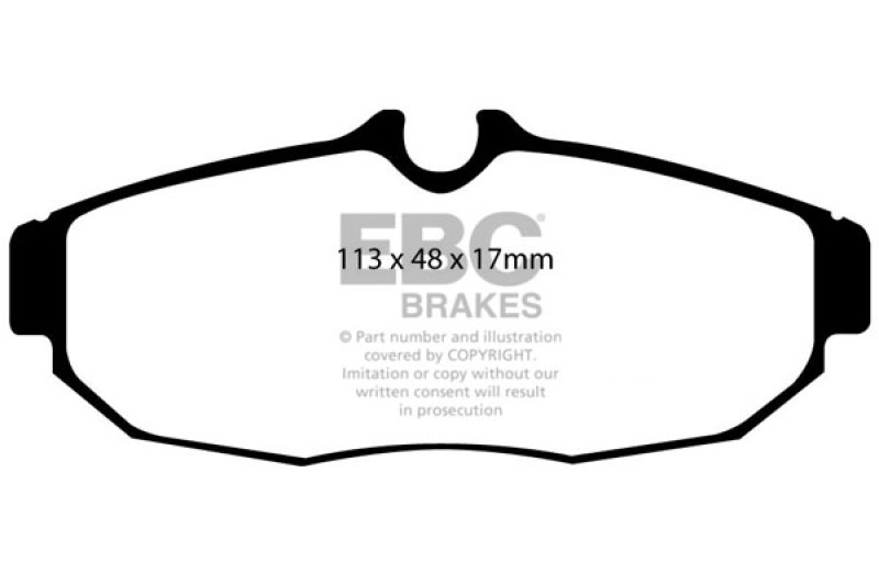 EBC 05-10 Ford Mustang 4.0 Redstuff Rear Brake Pads thumbnail 5