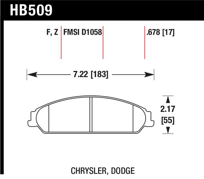 HAWK HPS Brake Pad Sets