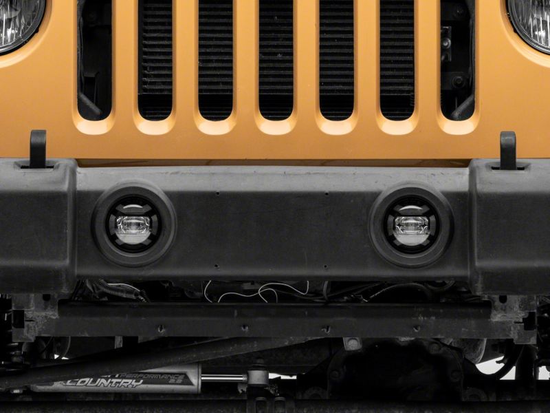 Raxiom 07-18 Jeep Wrangler JK Axial Series 4-In LED Fog Lights- Clear thumbnail 4