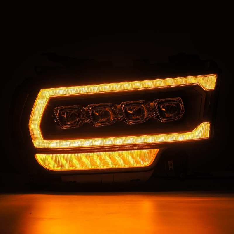 AlphaRex 19-21 Ram 2500 NOVA LED Proj Headlights Plank Style Black w/Activ Light/Seq Signal/DRL thumbnail 4