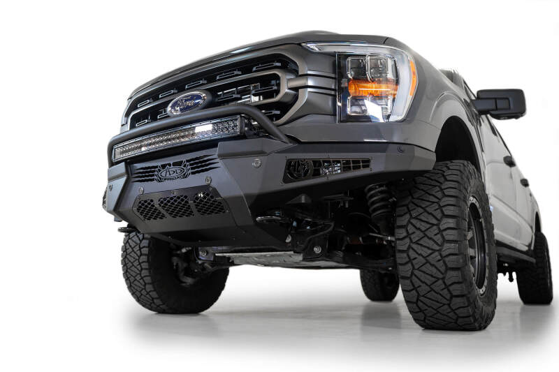 Addictive Desert Designs 2021 Ford F-150 HoneyBadger Front Bumper w/ Top Hoop thumbnail 6