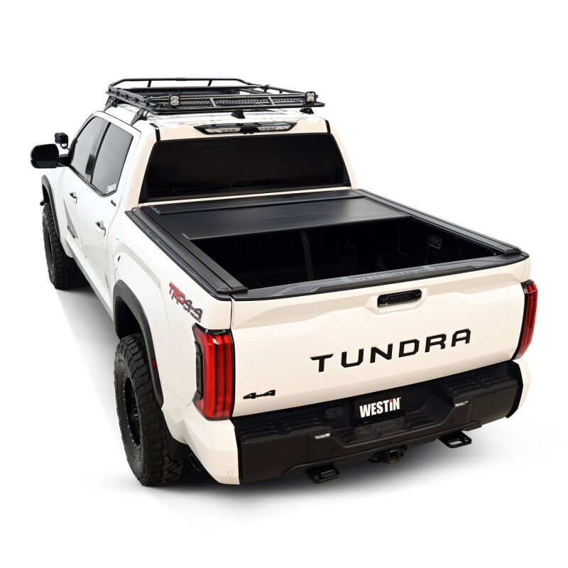 Westin Manual Retractable Tonneau Cover 22-26 Toyota Tundra 5.5ft Bed Black thumbnail 3