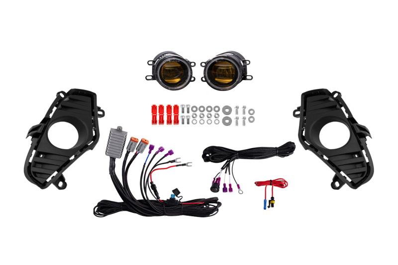Diode Dynamics 19-22 Toyota RAV4 Elite Series Add-On Fog Lamp Kit - Yellow