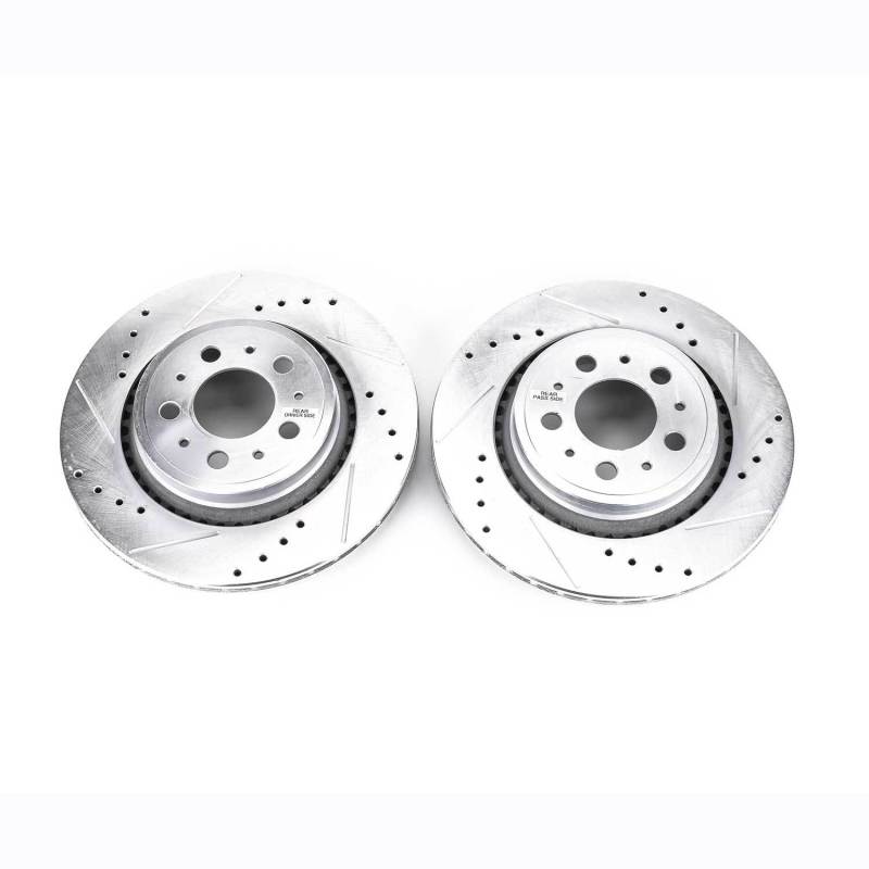 Power Stop 03-14 Volvo XC90 Rear Evolution Drilled & Slotted Rotors - Pair thumbnail 3