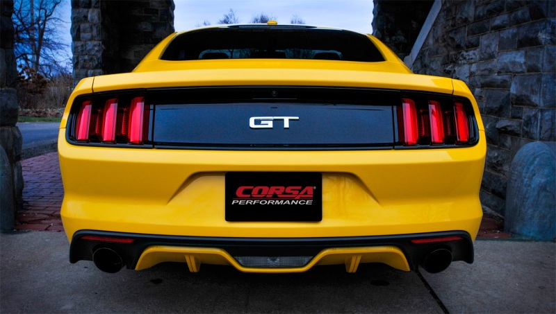 Corsa 2015-2017 Ford Mustang GT Fastback 5.0 3in Xtreme Cat Back Exhaust w/ Dual Black 4.5in Tips thumbnail 7