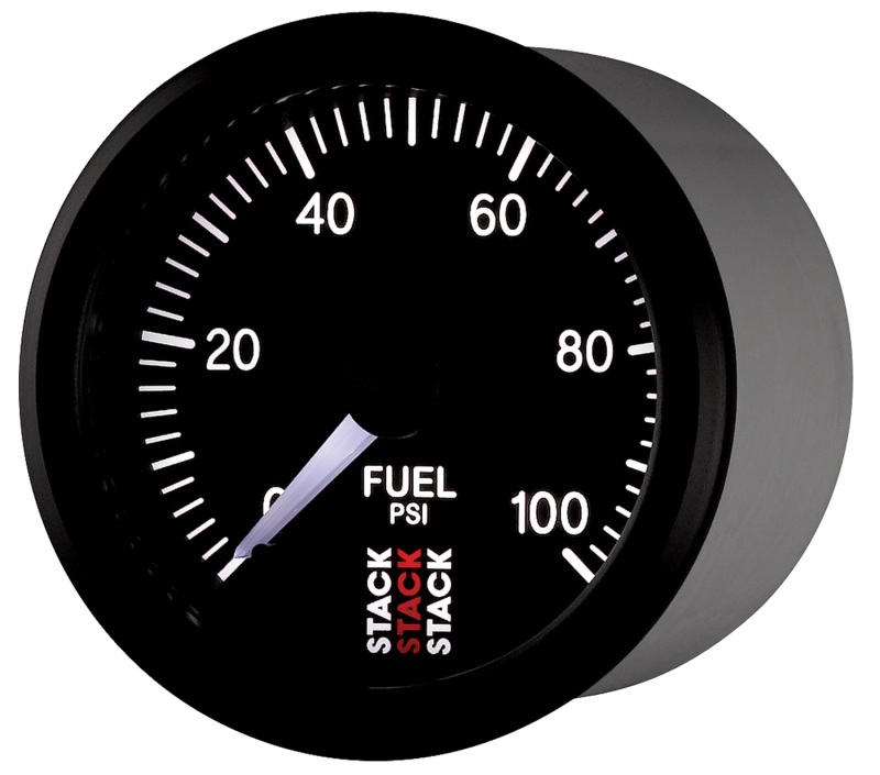 Autometer Stack 52mm 0-100 PSI 1/8in NPTF Male Pro Stepper Motor Fuel Pressure Gauge - Black thumbnail 9