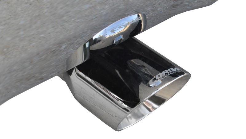 Corsa 14-19 GMC Sierra/Chevy Silv 1500 Crew Cab/Std. Bed 5.3L V8 Polished Sport Dual Rear CB Exhaust thumbnail 9