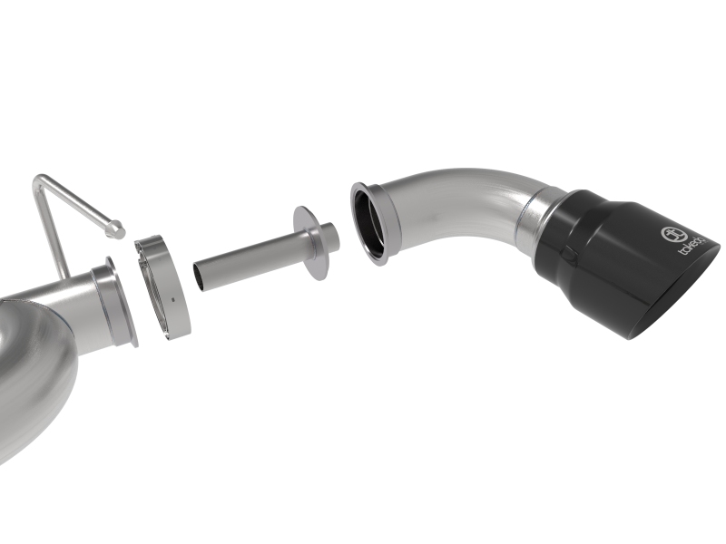 aFe Takeda Exhaust Axle-Back 19-20 Hyundai Veloster N 304SS Black Dual Tips Exhaust thumbnail 4