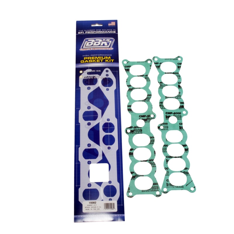 BBK 86-95 Mustang 5.0 Upper To Lower EFI Intake EFI Manifold Gasket Set Factory Ford thumbnail 2