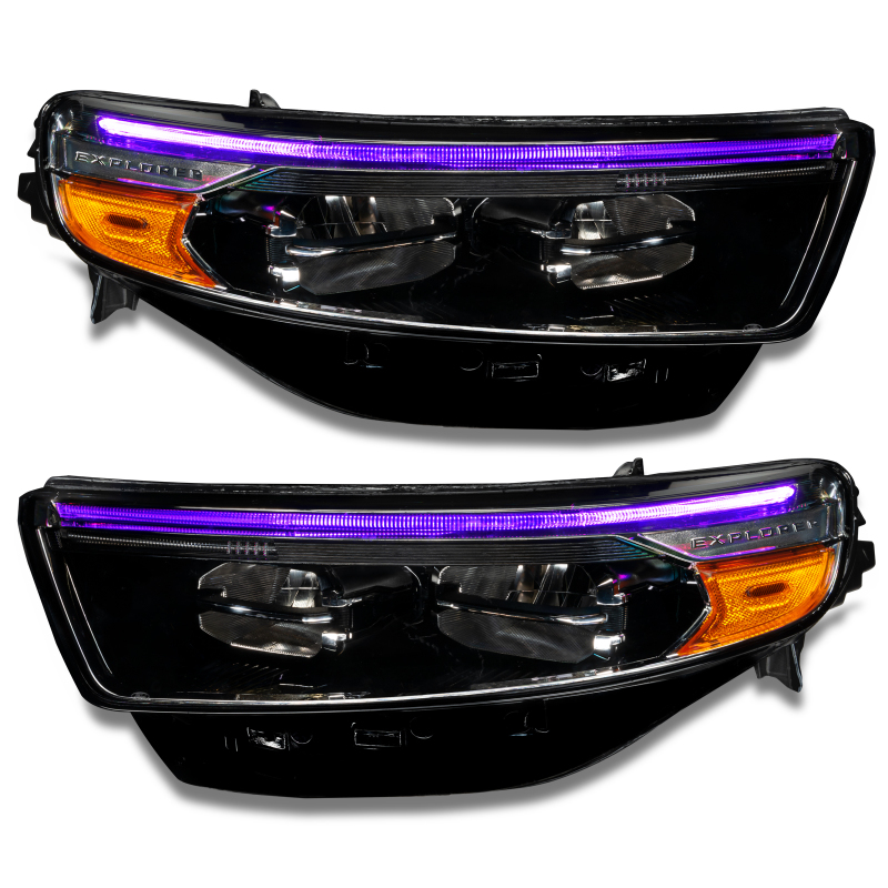 Oracle 20-22 Ford Explorer Dynamic RGB Headlight DRL Upgrade Kit - ColorSHIFT - Dynamic thumbnail 5