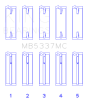 King Engine Bearings Audi/VW CFFA/ CAYB/ CAYC Main Bearing Set thumbnail 4