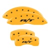 MGP 4 Caliper Covers Engraved Front & Rear RT Yellow finish black ch thumbnail 8