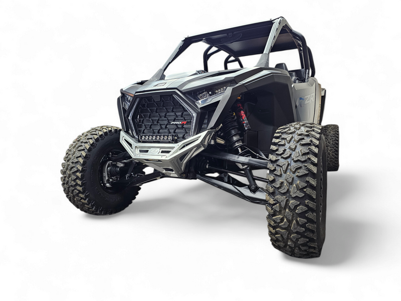 Elektric Offroad 2022-2025 Polaris Rzr Pro R/ Pro S/Turbo R Billet Front Winch Bumper Anodized Clear