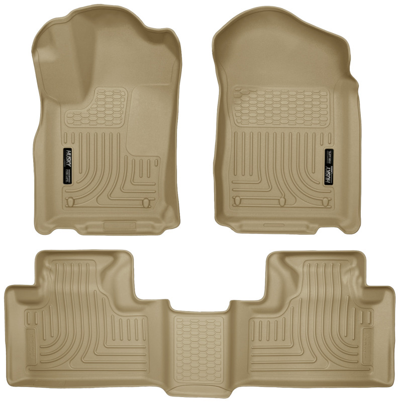 Husky Liners 11-13 Dodge Durango / 11-13 Jeep Grand Cherokee WeatherBeater Combo Tan Floor Liners thumbnail 3