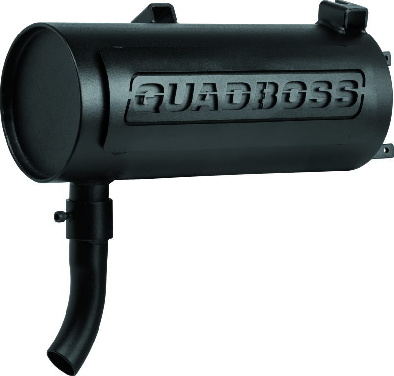 Quadboss Slip-On Steel Inch Muffler 157165 Muffler, Slip-On, Steel, Black, Chambered, Turndown, Polaris, Each thumbnail 3