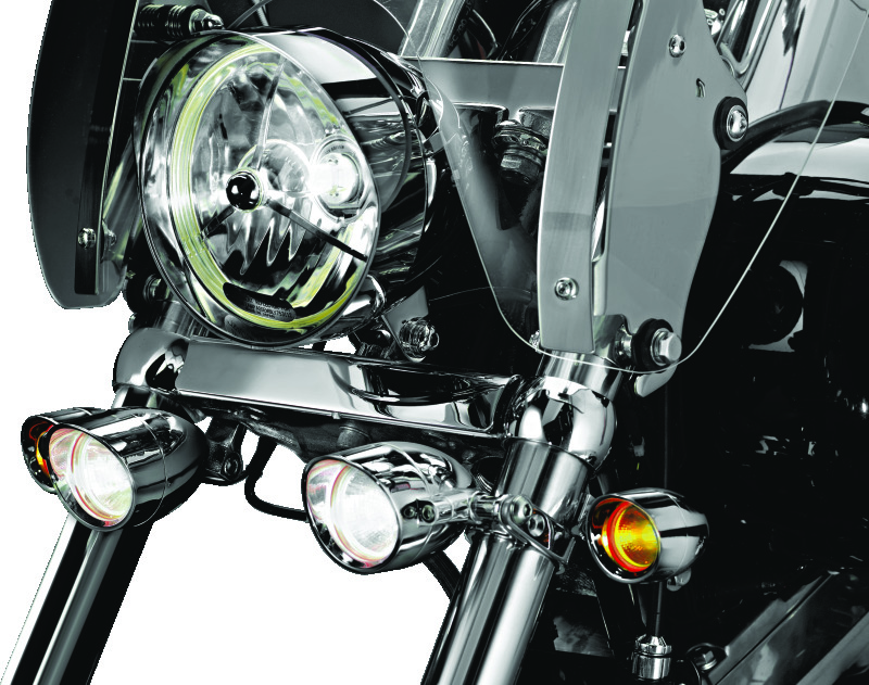 Kuryakyn P-Clamps 4019 Motorcycle P-Clamp, Stainless Steel, Chrome Finish, 1 3/8" - 1 1/2", Each thumbnail 4