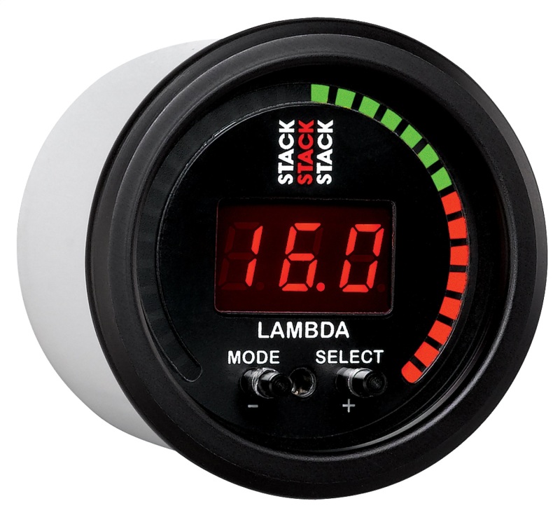 Autometer Stack Instruments 52mm Wideband Air-Fuel Ratio (LAMBDA) Gauge - Black thumbnail 4