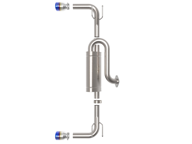 aFe 19-22 Mazda 3 L4 2.5L Takeda 3in to 2-1/2in 304 SS Axle-Back Exhaust w/ Blue Flame Tip thumbnail 8