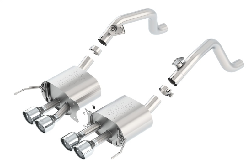Borla 14-15 Chevy Corvette C7 w/o AFM w/o NPP Atak Rear Section Exhaust Quad Rd RL Tips thumbnail 6