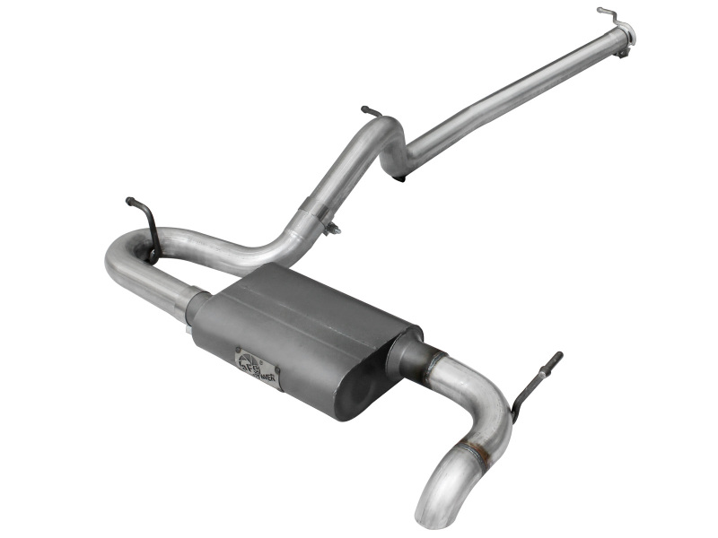 aFe Scorpion Exhaust System Cat Back 2.5in Aluminized Hi-Tuck 07-18 Jeep Wrangler JK V6 3.6/3.8L thumbnail 2